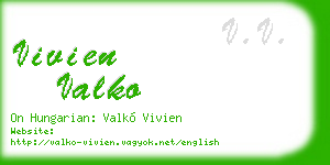 vivien valko business card